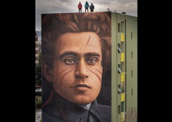 Firenze, ecco il murale di Jorit dedicato ad Antonio Gramsci