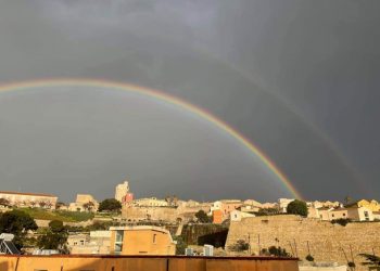 A Cagliari la magia dei due arcobaleni (Massimo Aresu)