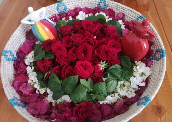 Una pioggia di petali per Sant’Efisio, Cagliari raccoglie i fiori per Sa Ramadura