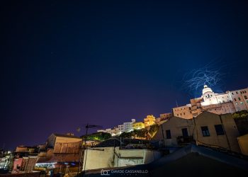 L’aurora boreale a Cagliari (Davide Cassanello)